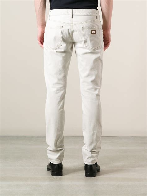 white dolce gabbana jeans|dolce gabbana denim jeans.